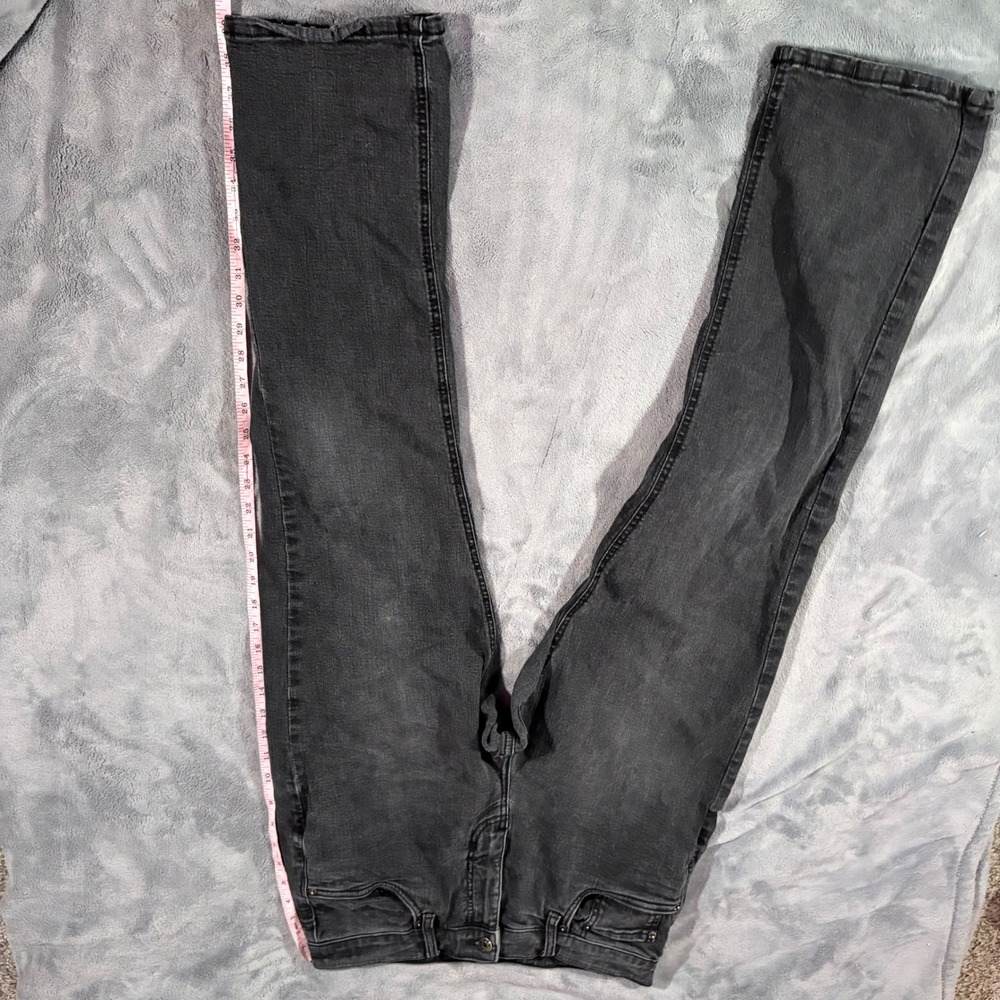 Urban Star Black Straight Leg Jeans 32x30 Men's Cotton Stretch Denim - Picture 9 of 10